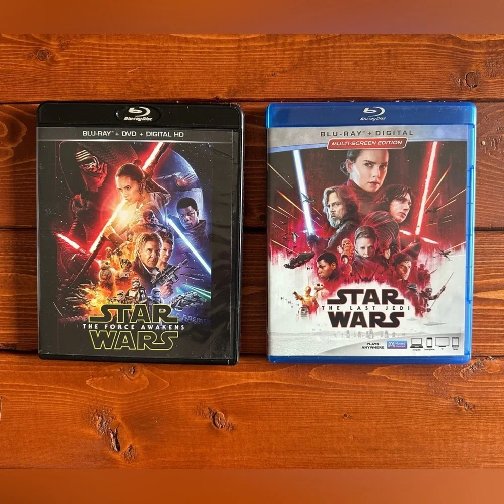 Bundle Star Wars Blu-Rays (The Force Awakens and The Last Jedi)